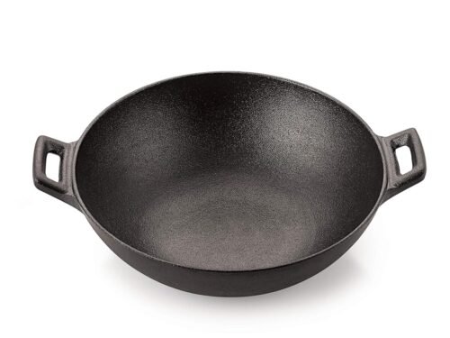 PETALS CAST IRON KADAI 24CM