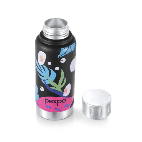 PEXPO CAMEO ART LEAF UV PRINTED DESIGN BOTTLE (KNIGHT BLACK) 300ML - Image 3