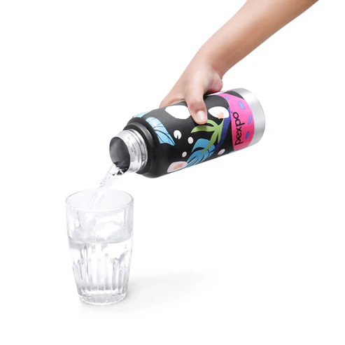 PEXPO CAMEO ART LEAF UV PRINTED DESIGN BOTTLE (KNIGHT BLACK) 300ML - Image 5