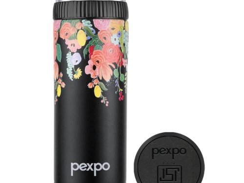 PEXPO CRYPTO ART UV PRINTED DESIGN BOTTLE (BLACK) 500ML