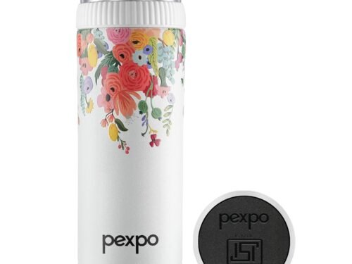 PEXPO CRYPTO ART UV PRINTED DESIGN BOTTLE (WHTE) 500ML