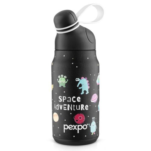 PEXPO PIANO ART SPACE UV PRINTED DESIGN BOTTLE (BLACK) 450ML