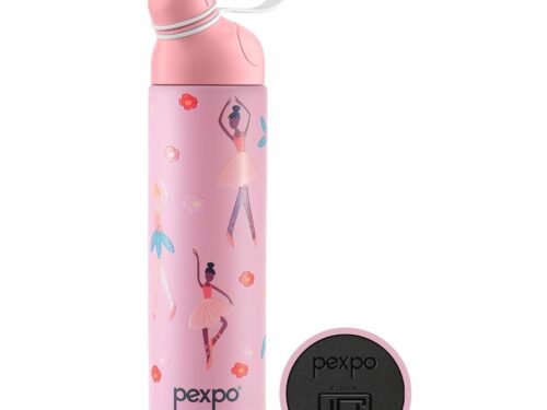 PEXPO PICO DANCING GIRL UV PRINTED DESIGN BOTTLE (PINK) 500ML