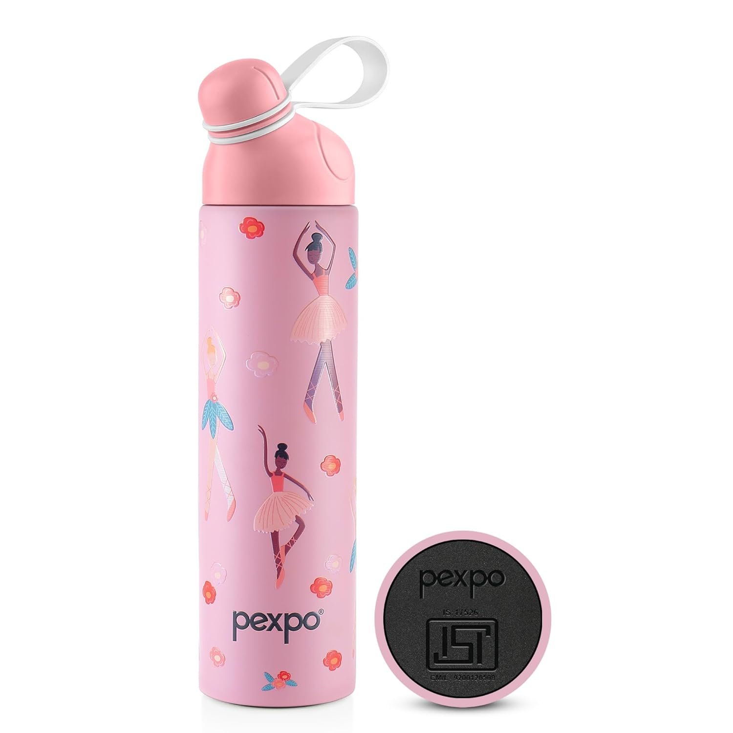 PEXPO PICO DANCING GIRL UV PRINTED DESIGN BOTTLE (PINK) 500ML