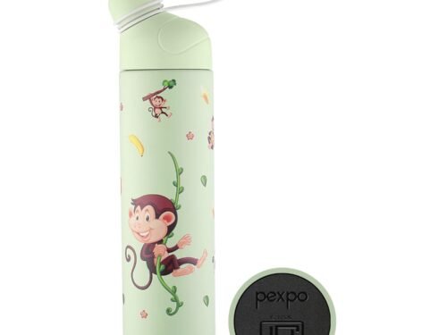PEXPO PICO MONKEY UV PRINTED DESIGN BOTTLE (GREEN) 500ML