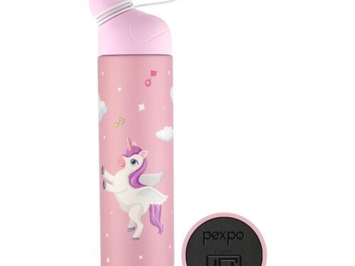 PEXPO PICO UNICORN UV PRINTED DESIGN BOTTLE (PINK) 500ML