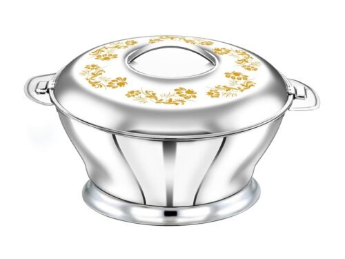 PRADEEP HOTPOT BLOOM WITH LID (GOLD) (1500ML)