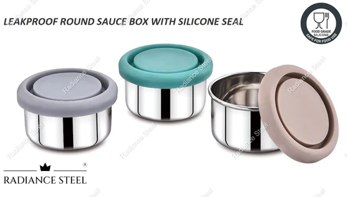 RADIANCE AIRTIGHT SAUCE BOX WITH SILICONE LID (50ML)