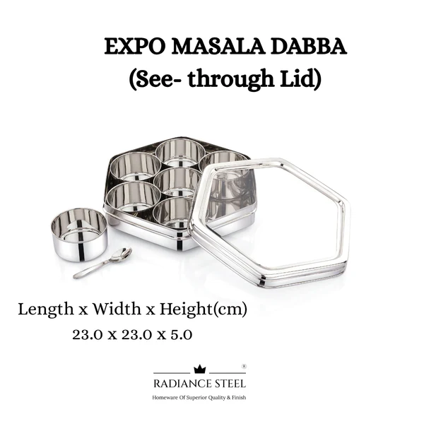 RADIANCE EXPO DRY FRUIT / MASALA BOX SEE THROUGH LID - Image 3