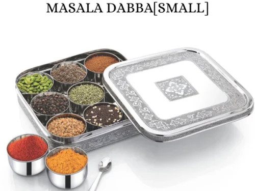 RADIANCE MEENAKARI SQUARE MASALA BOX (MEDIUM)