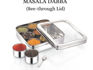 RADIANCE NINE ROUND MASALA BOX SEE THROUGH LID