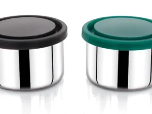 RADIANCE ROUND AIRTIGHT SNACK BOX WITH SILICONE LID (150ML)