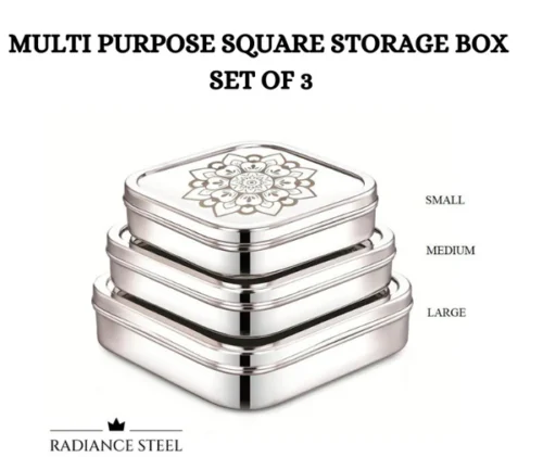 RADIANCE SQUARE CHOCOLATE BOX DESIGN (LARGE)