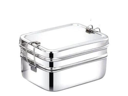 RADIANCE RECTANGLE TWO TIER LUNCH BOX (LARGE)