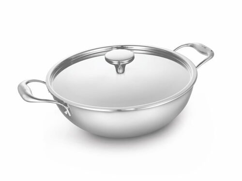 ALDA VITALE TRI-PLY SS DEEP WOK WITH LID 18CM (1.2L)