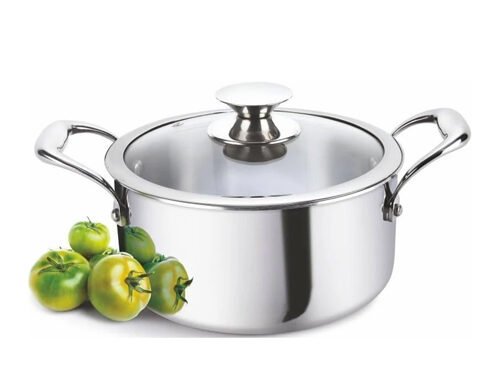 ALDA VITALE TRI-PLY SS DEEP WOK WITH LID 36CM (9.0L)