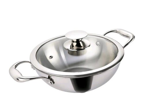ALDA VITALE TRI-PLY SS DEEP WOK WITH LID 30CM (5.2L)