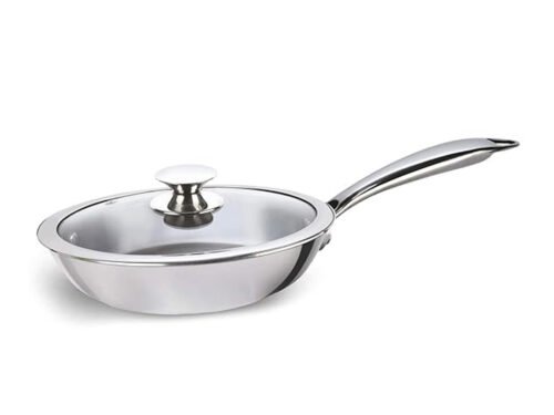 ALDA PRIMERO TRI-PLY SS FRY PAN WITH LID 26CM