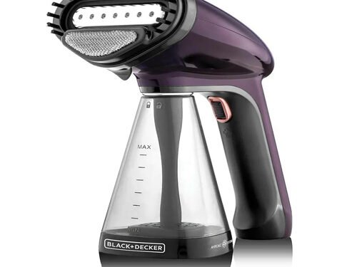 BLACK DECKER 1500 Watts 1500 W Garment Steamer (Purple)