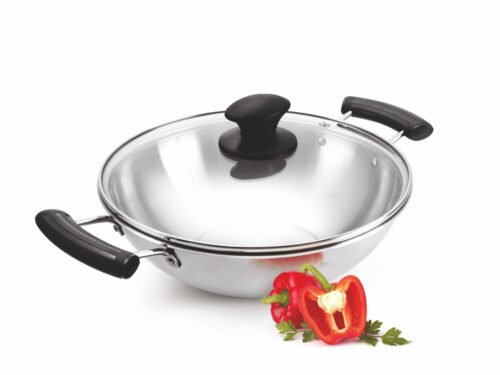 ALDA BUENO TRI-PLY SS DEEP WOK WITH LID 20CM (1.7L)