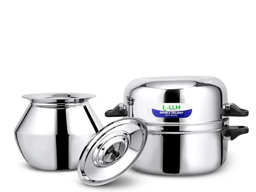 LLM DOUBLE DELIGHT WITH LID (COOK & SERVE POT) - 1.5 KG