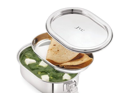 JVL CAPSULE LEAK PROOF LUNCH BOX WITH STEEL PLATE