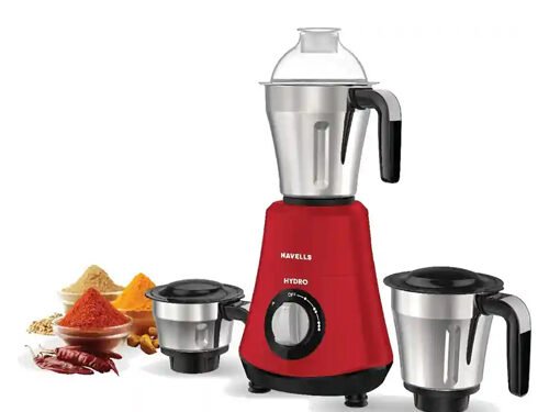 HAVELLS MIXER GRINDER HYDRO 3 JAR (RED)