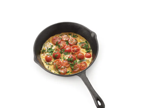 PETALS CAST IRON FRY PAN 25CM