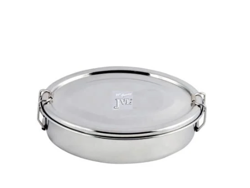JVL OVAL LUNCH BOX WITH STEEL PLATE BIG SO2