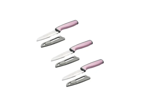 PETALS KNIFE WITH BLADE COVER UTILITY(SET OF 3)
