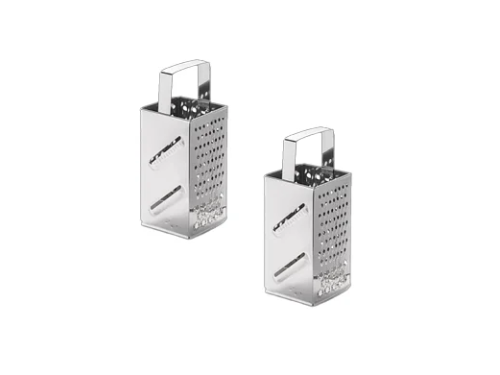 PETALS SS SQUARE GRATER(SET OF 2)
