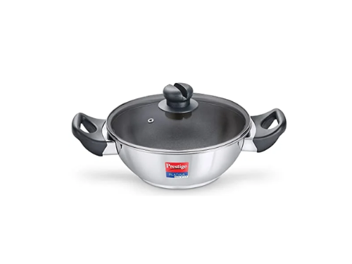 PRESTIGE KADAI-PLATINA NON STICK 240MM W/LID 2.8L