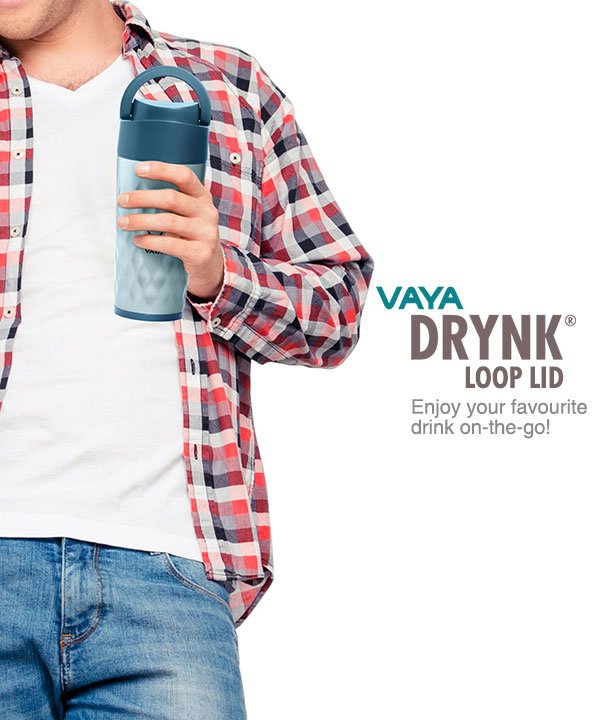 VAYA DRYNK WITH LOOP LID 350ML (BLUE) - Image 5