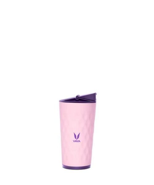 VAYA DRYNK WITH SIPPER LID 350ML (PINK)