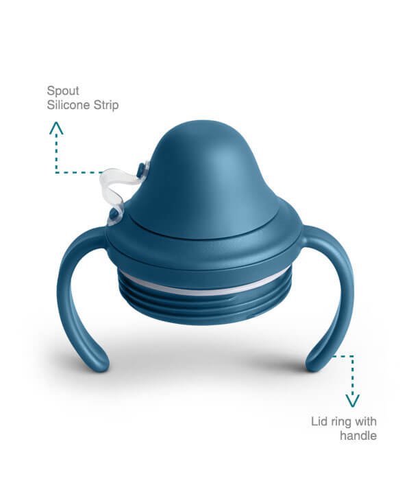 VAYA DRYNK WITH SPOUT LID 280ML (FROSTED BLUE) - Image 3