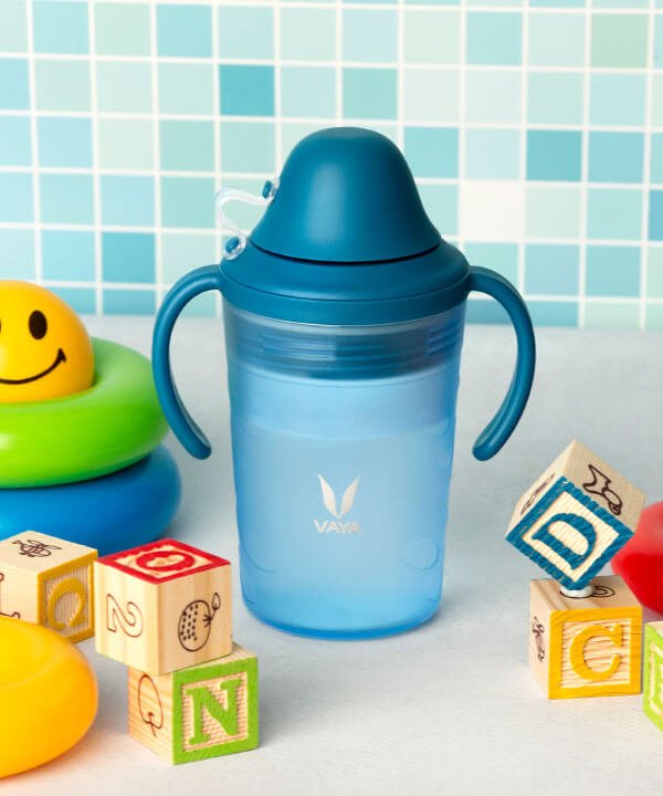 VAYA DRYNK WITH SPOUT LID 280ML (FROSTED BLUE) - Image 5