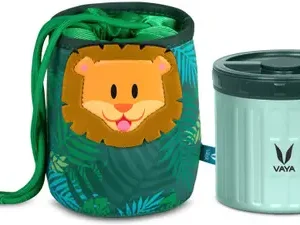 VAYA PRESERVE KIDS LUNCHKIT 300ML (GREEN WITH GOCHAMP LION)