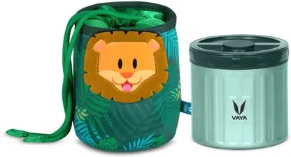 VAYA PRESERVE KIDS LUNCHKIT 300ML (GREEN WITH GOCHAMP LION)