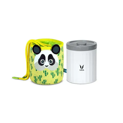VAYA PRESERVE KIDS LUNCHKIT 500ML (WHITE WITH GOCHAMP PANDA)