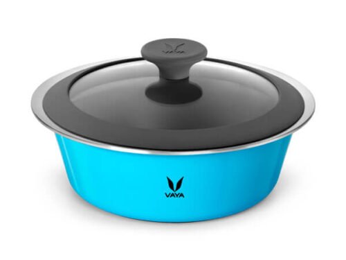 VAYA SERVEWARE GLASS LID 1500ML (AZURE BLUE)