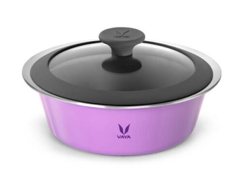 VAYA SERVEWARE GLASS LID 1500ML (IRIS PURPLE)