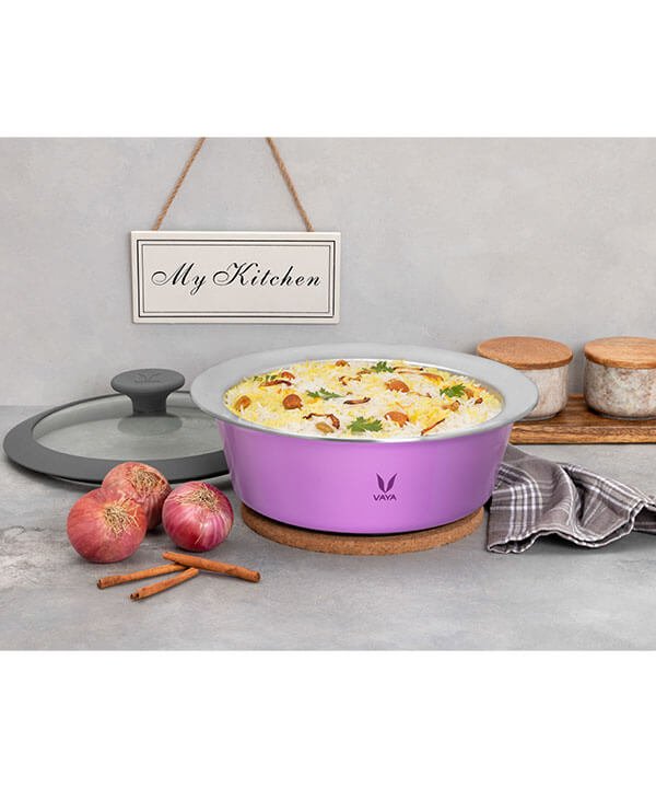 VAYA SERVEWARE GLASS LID 1500ML (IRIS PURPLE) - Image 7