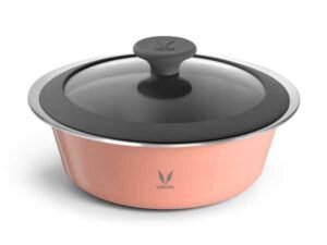 VAYA SERVEWARE GLASS LID 1500ML (SANDY CORAL)