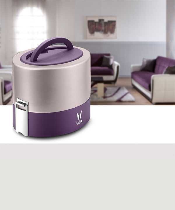 VAYA TYFFYN WITH COPPER-FINISHED CONTAINERS 600ML (PURPLE) - Image 3