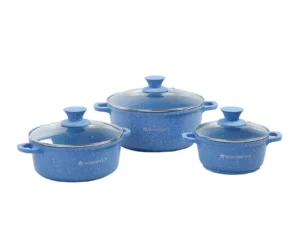 WONDERCHEF CASSEROLE COMBI-GRANITE 3PCS SET BLUE