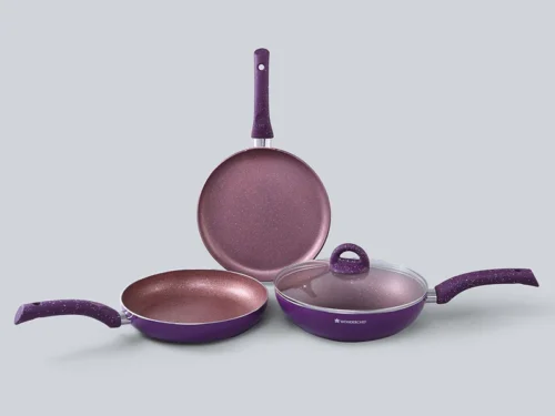 WONDERCHEF COMBI-GRANITE 4PCS SET PURPLE