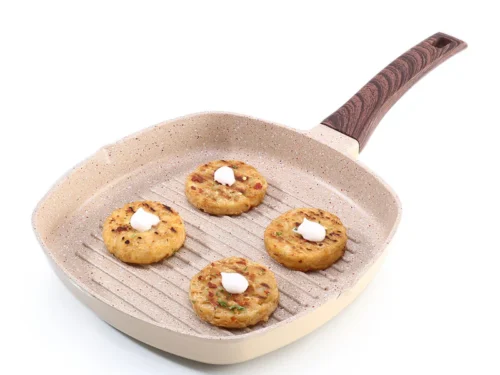WONDERCHEF GRILL PAN-DURALIFE 240MM IVORY
