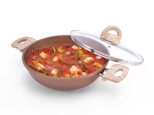 WONDERCHEF KADHAI-DURALIFE W/LID 240MM COPPER