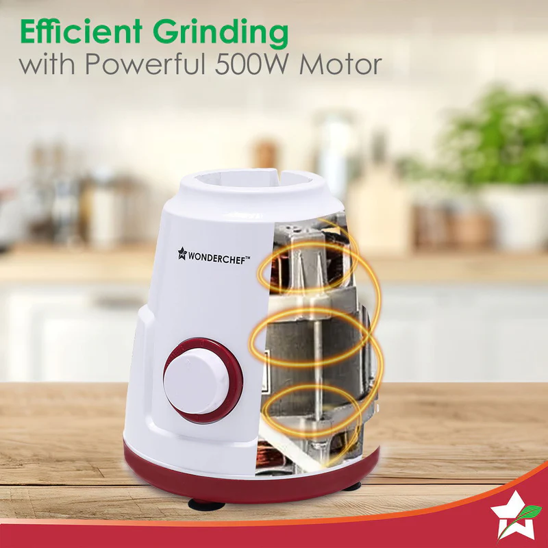 WONDERCHEF MIXER GRINDER-ROBO 3JAR 500W - Image 3