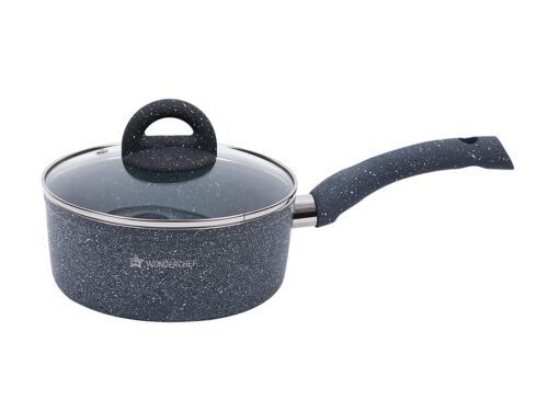 WONDERCHEF SAUCE PAN-GRANITE W/LID 180MM